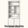 Bibliothèque Oakura 2 Portes-version droite-design-majdeltier-5 Bibliotheque Oakura 2 Portes version droite design majdeltier 5