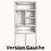 Bibliothèque Oakura 2 Portes-version gauche-design-majdeltier-5 Bibliotheque Oakura 2 Portes version gauche design majdeltier 5