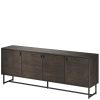 Buffet Chêne Embla 4 Portes - 200 cm-design-danois-bois-fonçé-fumé-majdeltier Buffet Chêne Embla 4 Portes - 200 cm – La Grandeur du Design Danois pour Votre Intérieur