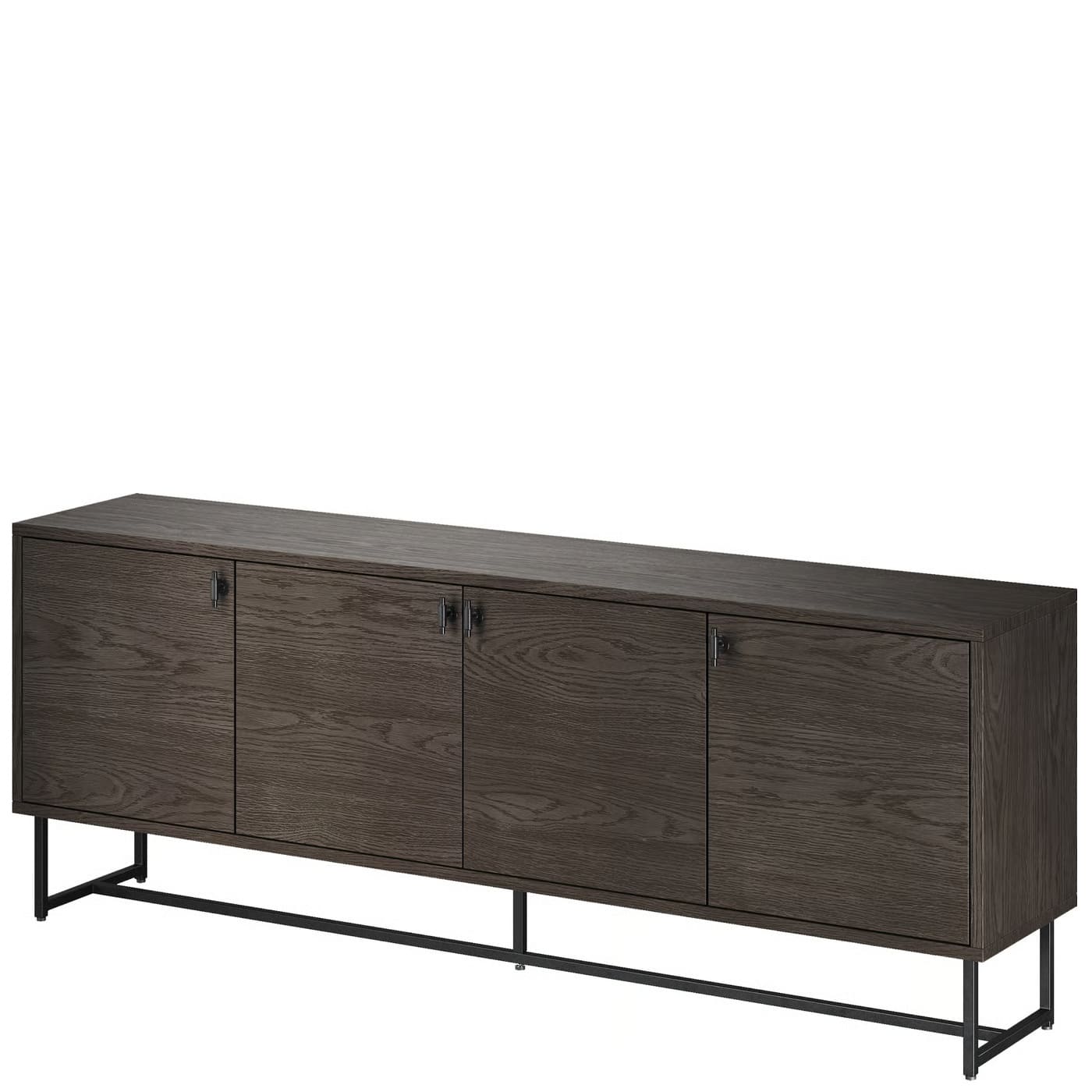 Buffet Chêne Embla 4 Portes - 200 cm-design-danois-bois-fonçé-fumé-majdeltier Buffet Chêne Embla 4 Portes - 200 cm – La Grandeur du Design Danois pour Votre Intérieur