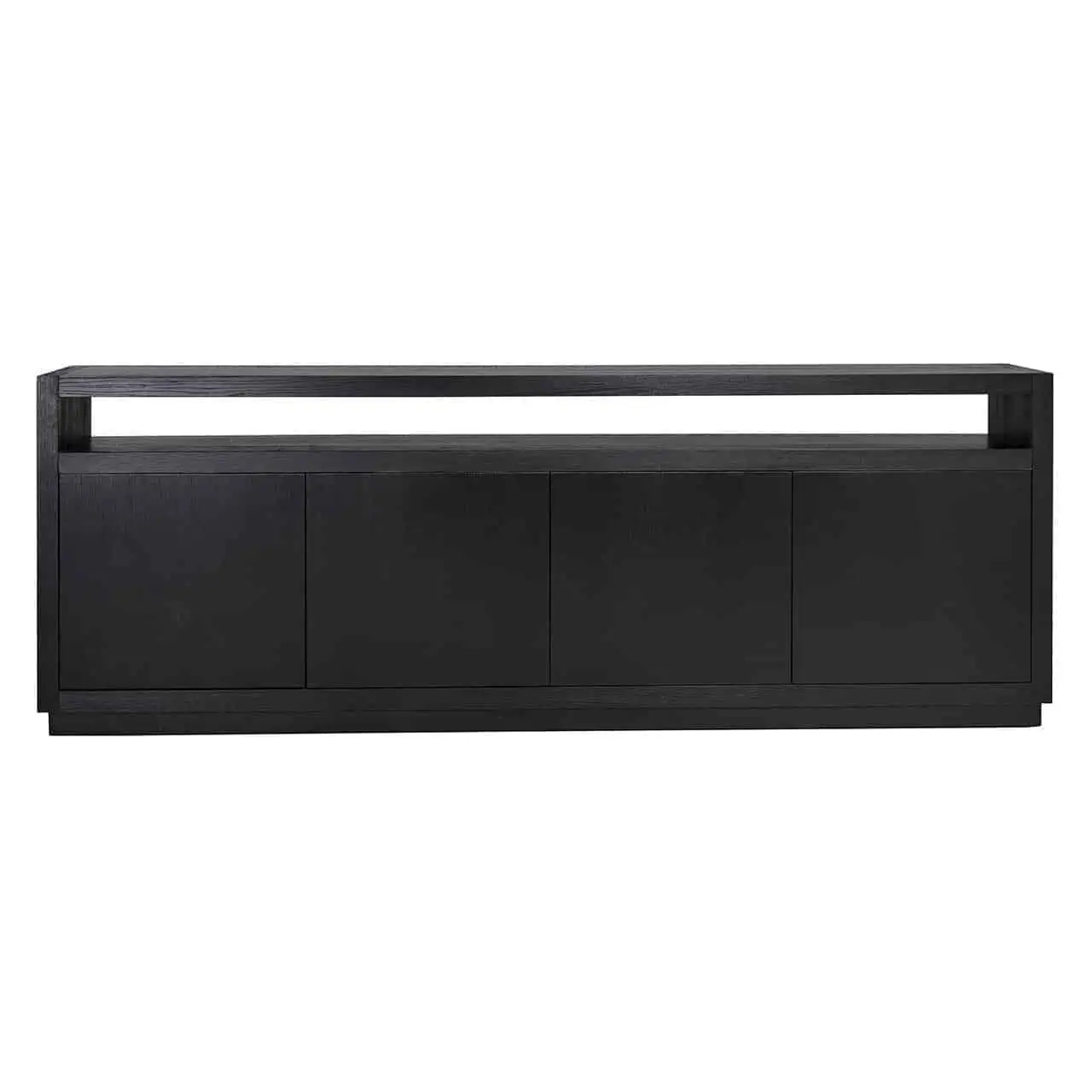 Buffet Oakura 240 cm 4 Portes-Chêne Noir-Rangement XXL-Design de Caractère-majdeltier-3 Buffet Oakura 240 cm 4 Portes Chene Noir Rangement XXL Design de Caractere majdeltier 3