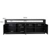 Buffet Oakura 240 cm 4 Portes-Chêne Noir-Rangement XXL-Design de Caractère-majdeltier-4 Buffet Oakura 240 cm 4 Portes Chene Noir Rangement XXL Design de Caractere majdeltier 4