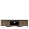 Meuble TV Ironville -170 cm-majdeltier-laiton-1 Meuble TV Ironville 170 cm – Laiton Doré, Marbre Noir & Design Hôtelier Chic