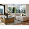 Table Basse Rectangulaire Ironville – Marbre Noir, Laiton Nervuré & Esprit Mid-Century Modern-8 Table Basse Rectangulaire Ironville – Marbre Noir Laiton Nervure Esprit Mid Century Modern 8