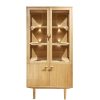 Buffet Vitrine en Chêne 420 - Élégance Intemporelle, Influences Scandinaves