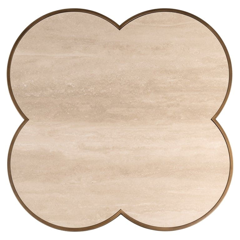 table basse clover-trèfle-travertin-bronze-design-majdeltier-6 table basse clover trefle travertin bronze design majdeltier 6