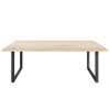 table rectangulaire extensible Chene Embla huile blanche pied metal LElegance Minimaliste Danoise pour Votre Interieur majdeltier 18 7b