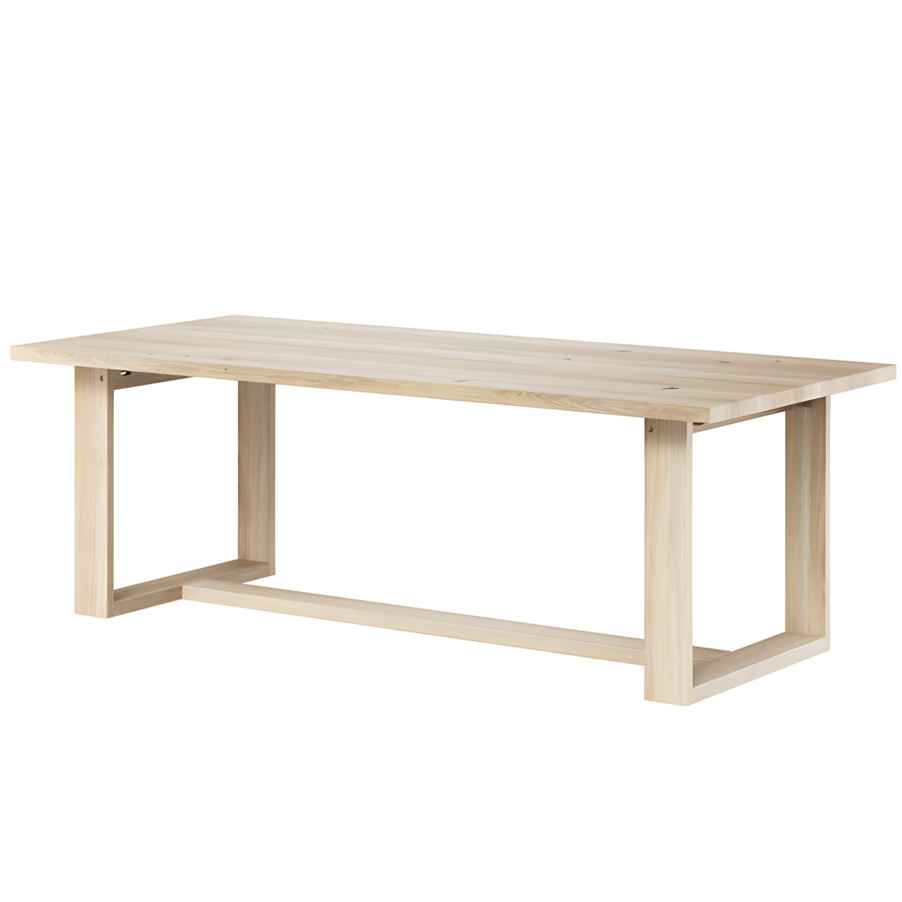 table rectangulaire extensible Chene Embla massif huile blanche pied bois LElegance Minimaliste Danoise pour Votre Interieur majdeltier 18 7