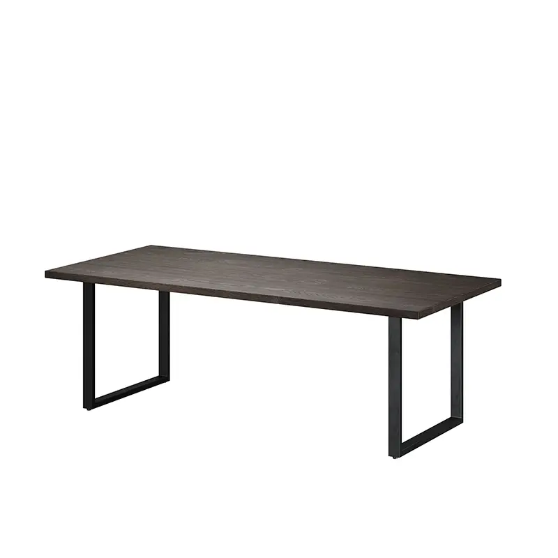 table rectangulaire extensible pied metal Chene Embla huile fumee LElegance Minimaliste Danoise pour Votre Interieur majdeltier 18 4 5