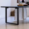 table rectangulaire extensible pied metal Chene Embla huile fumee LElegance Minimaliste Danoise pour Votre Interieur majdeltier 18 4 6