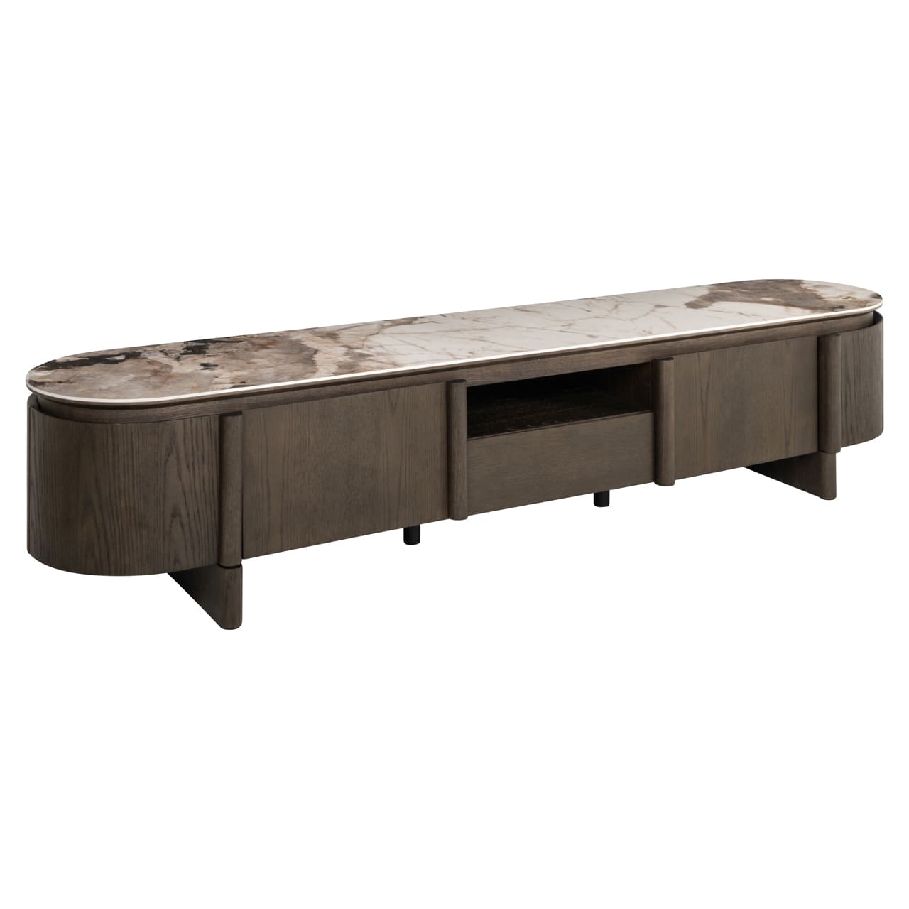 Meuble TV Langford Céramique 220cm-2 Meuble TV Langford céramique 220 cm