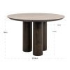 Table Ronde Ritz céramique travertin chêne Ø120 cm-2 Table Ronde Ritz ceramique travertin chene O120 cm 2
