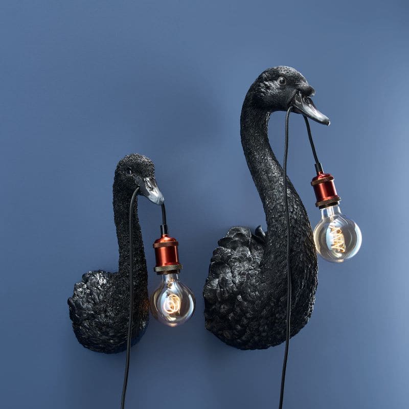 Applique Murale Cygne Baby Petra Noire - WERNS®- applique murale Cygne Petra Applique Murale Cygne Baby Petra Noire - WERNS®- et applique Cygne Petra