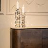 Buffet Arrondi Ritz travertin & chêne 185 cm