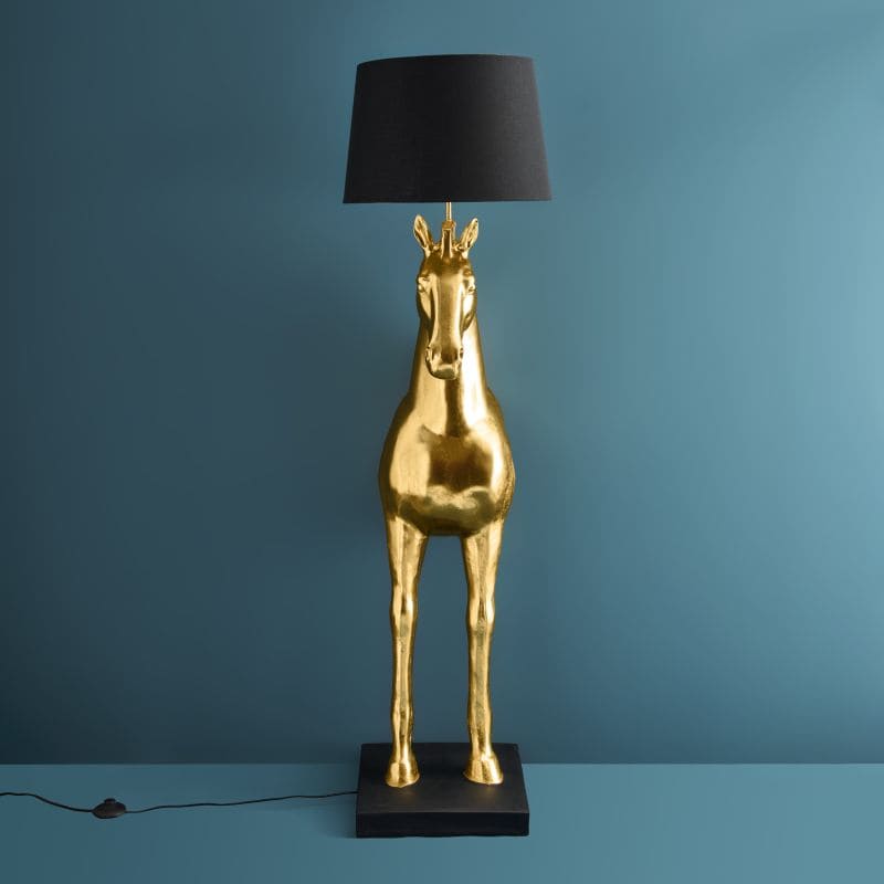 Lampadaire Cheval Amadeus Werns, or