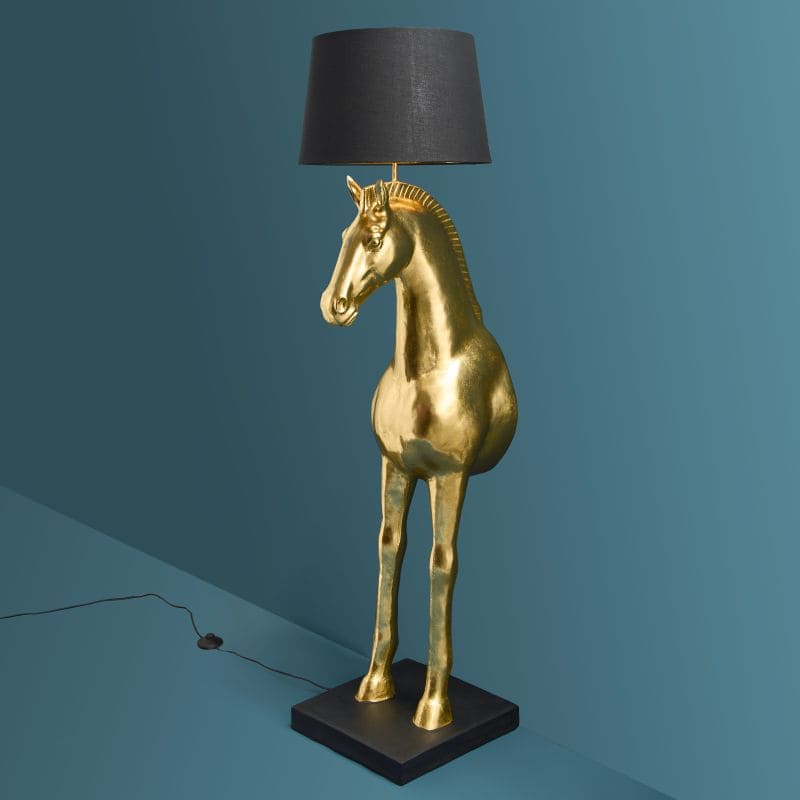 Lampadaire Cheval Amadeus Werns, or