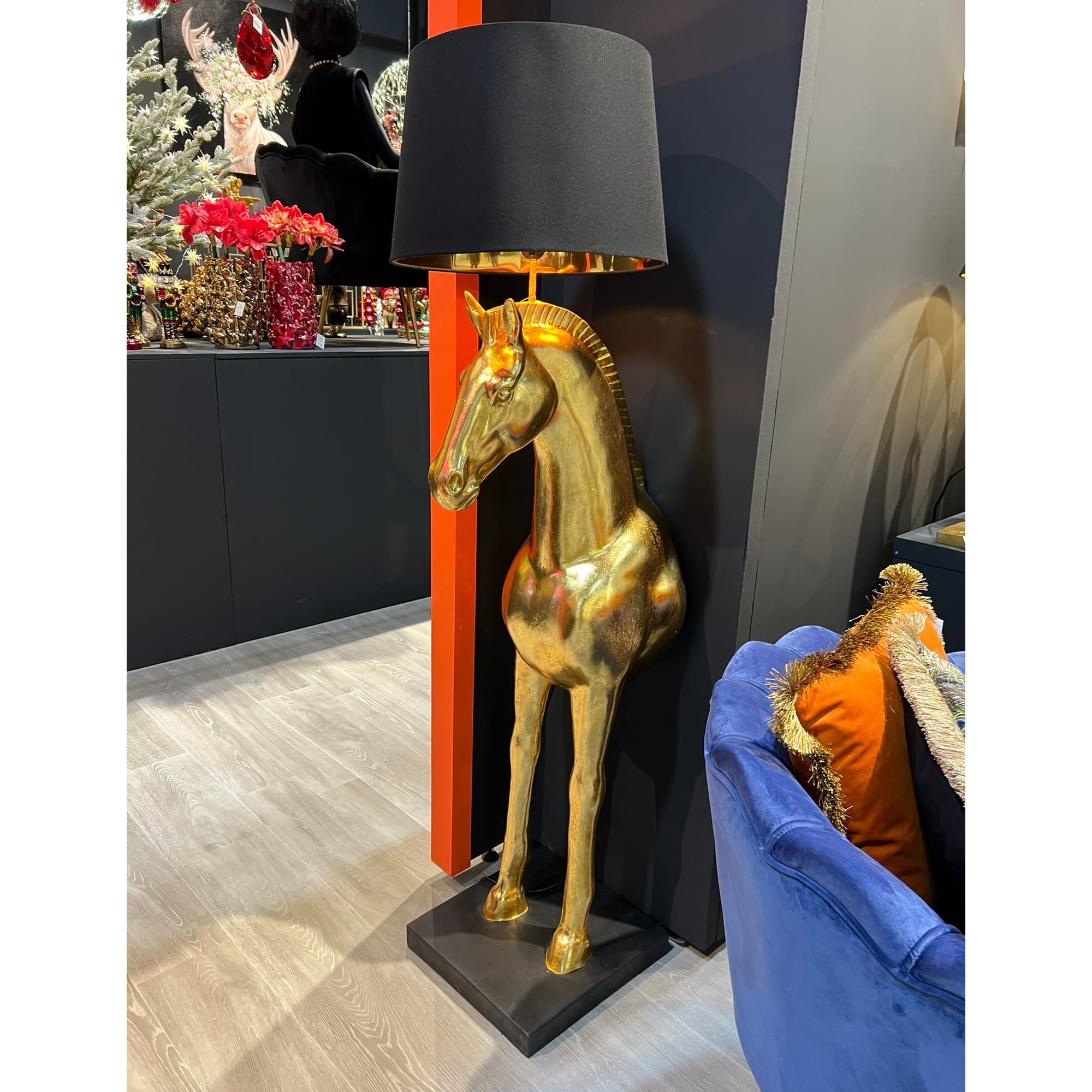 Lampadaire Cheval Amadeus Werns, or