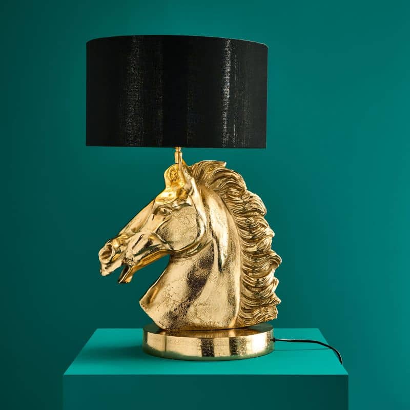 Lampe de table Cheval WERNS Or