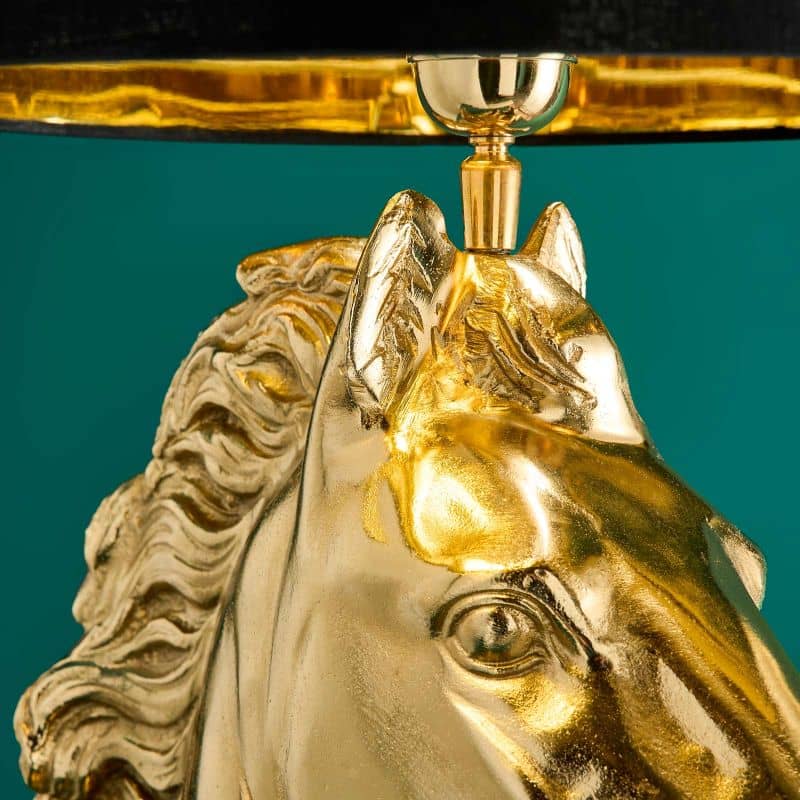 Lampe de table Cheval WERNS Or
