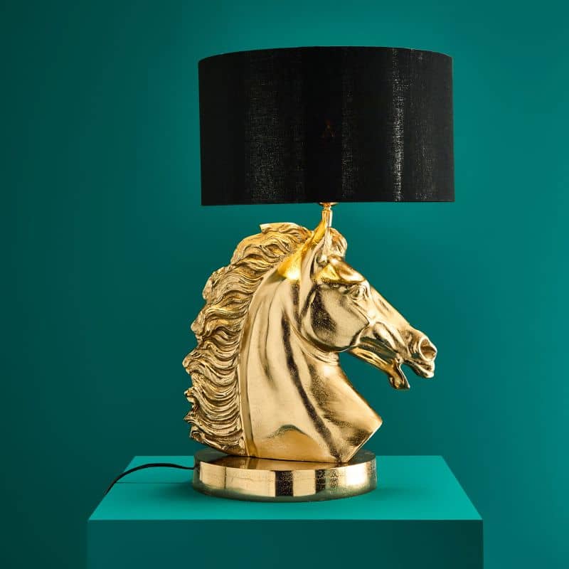 Lampe de table Cheval WERNS Or