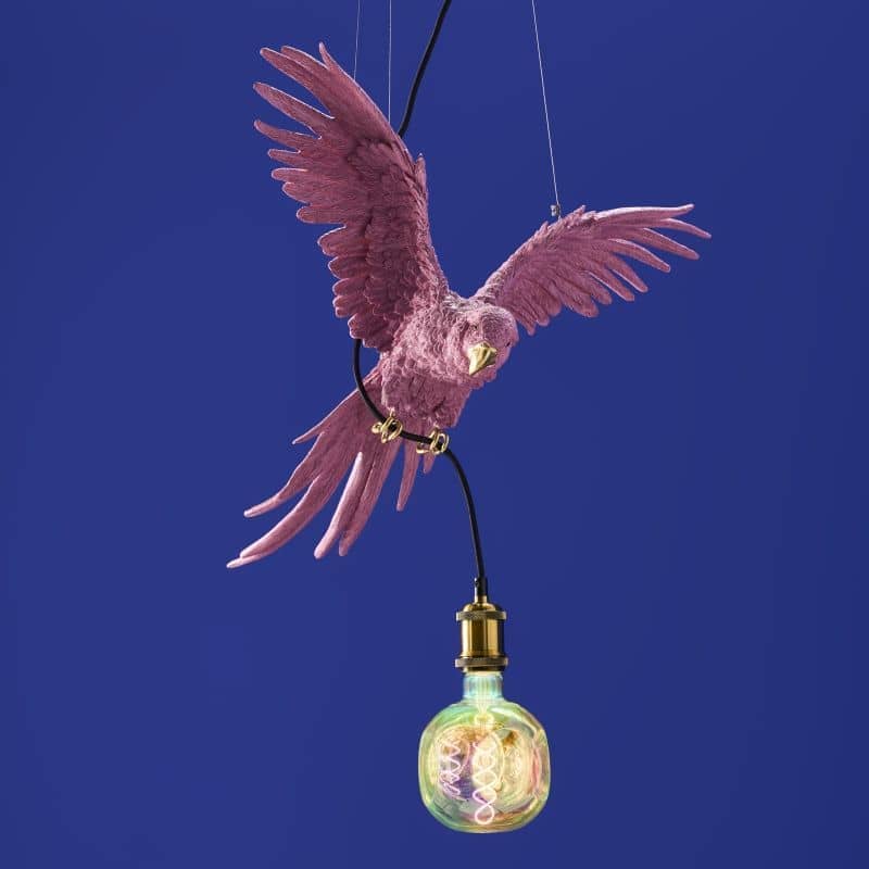 Plafonnier Perroquet Percy, rose-werns-majdeltier Plafonnier Perroquet Percy, rose-werns