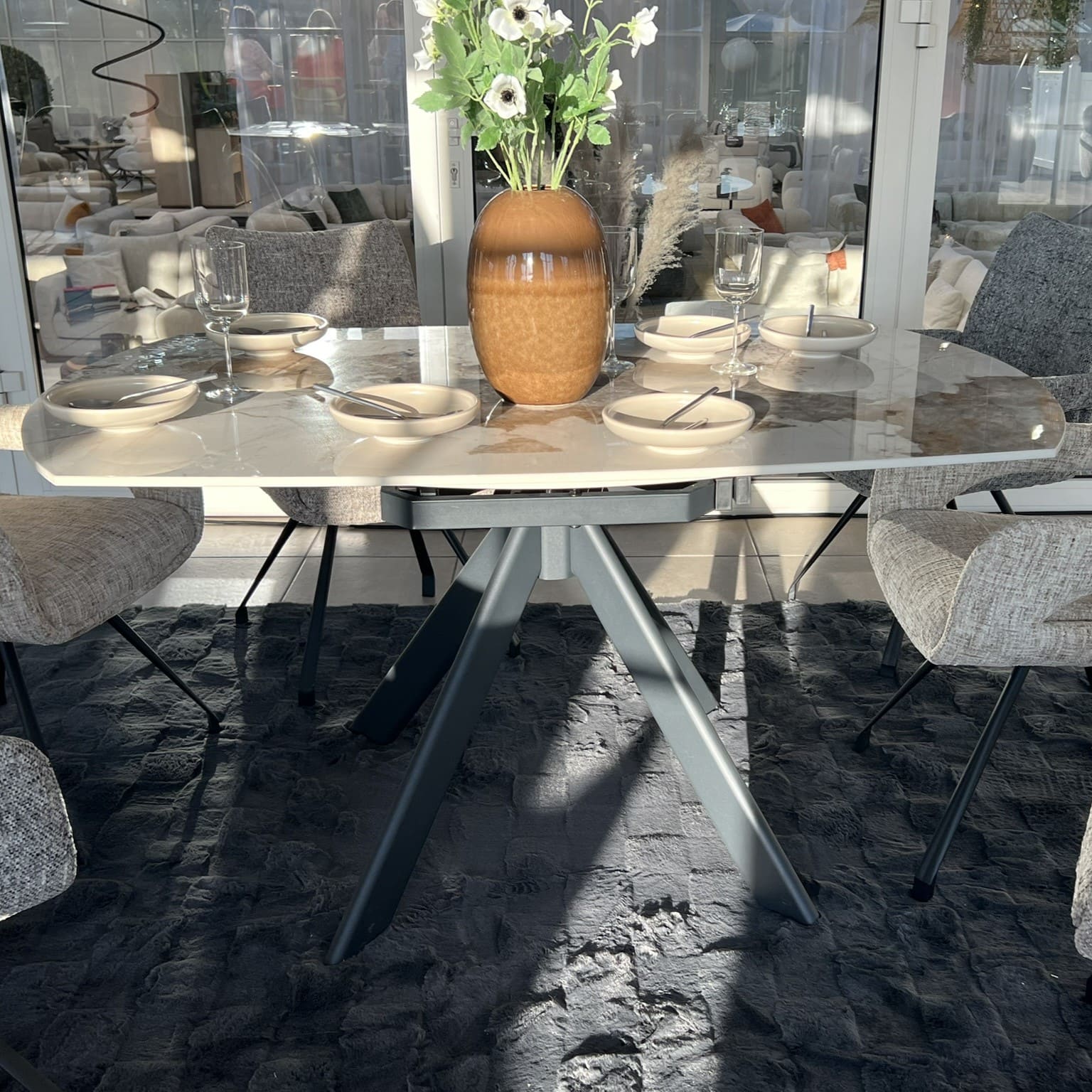 Table-ronde-céramique -Paloma- Ø150-diametre 160 - Plateau- rotatif-majdeltier-9 Table ronde ceramique Paloma O150 diametre 160 Plateau rotatif majdeltier 9
