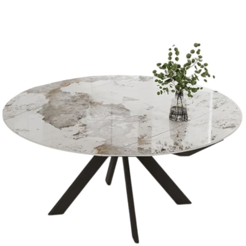 Table-ronde-céramique -Paloma- Ø160-diametre 160 - Plateau- rotatif-majdeltier-1 (1) Table Ronde céramique Paloma Ø160 - Plateau rotatif