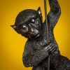 plafonnier singe Chip, noir werns