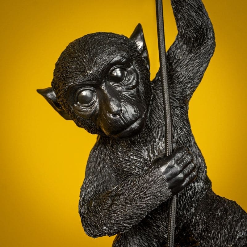 plafonnier singe Chip, noir werns