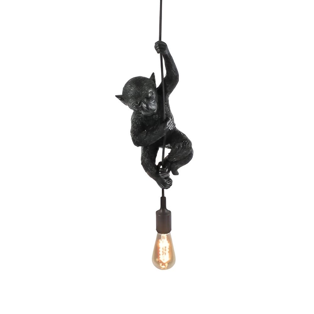 Plafonnier Singe Chip Noir - WERNS®- majdeltier