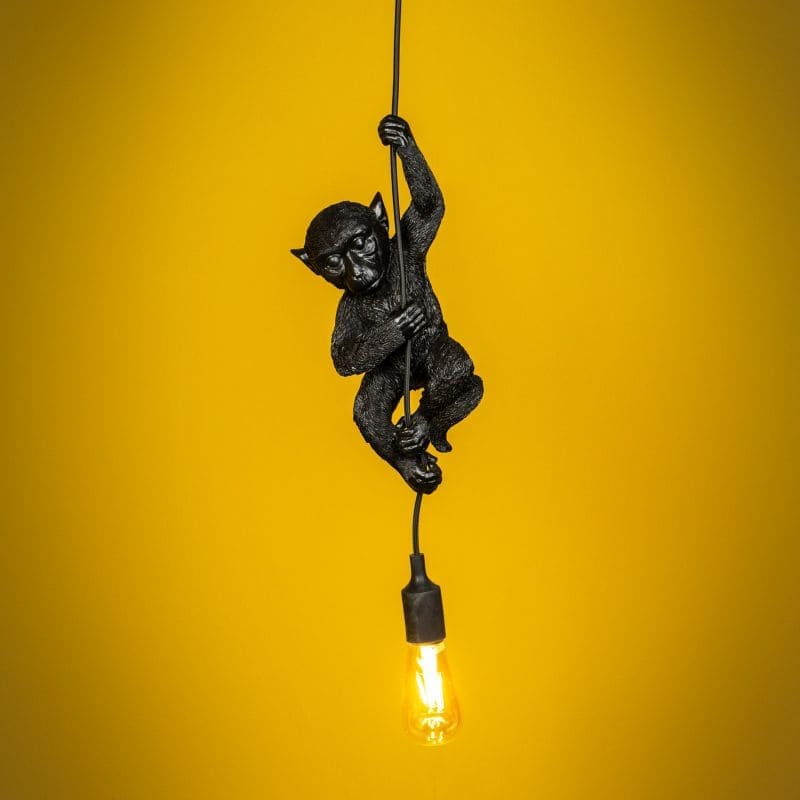 plafonnier singe Chip, noir werns