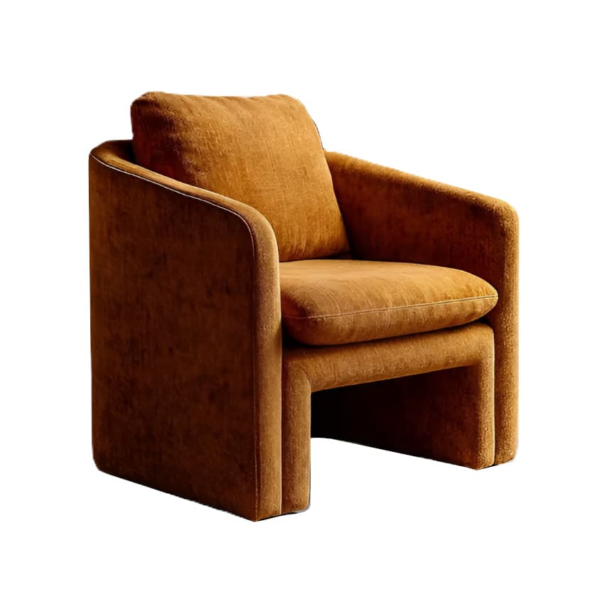 Fauteuil-Paola-Ocre-orange-confortable-elegant-majdeltier-4 Fauteuil Paola Ocre orange confortable elegant majdeltier 4