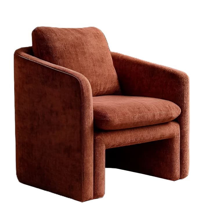 Fauteuil-Paola-tuile-terracotta-confortable-elegant-majdeltier-5 Fauteuil Paola - Le confort enveloppant aux nuances chaudes