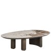 Table Basse Ovale Langford Céramique-2 Table Basse Ovale Langford Céramique- forme organique ovale