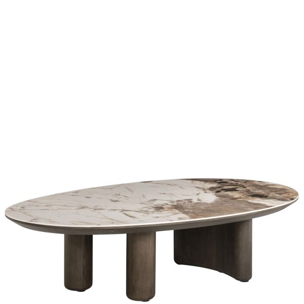 Table Basse Ovale Langford Céramique- forme organique ovale