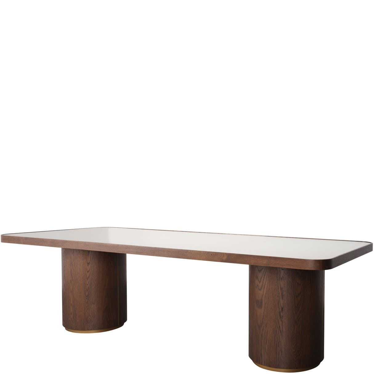 Table-De-Repas-Willox-rectangulaire-235 cm-majdeltier-richmond-bords arrondis-7 Table de repas Willox rectangulaire 235 cm - Chêne, Lin et Verre