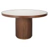 Table-Ronde-Willox-130 cm-verre-bois-lin-chéne-richmond-majdeltier-3 Table ronde Willox 130 cm - Chêne et Lin, plateau verre
