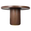 Table-Ronde-Willox-130 cm-verre-bois-lin-chéne-richmond-majdeltier-5 Table ronde Willox 130 cm - Chêne et Lin, plateau verre
