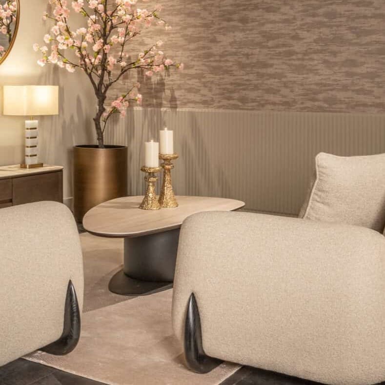 Table basse Ritz ceramique travertin chene 1 1