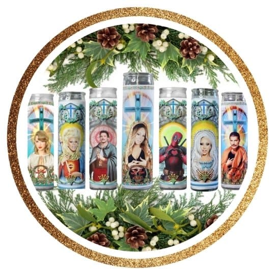 Bougies votives amusantes star, pop culture