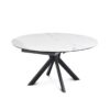 table-ceramique-extensible-livy-ronde-marbre-blanc-majdeltier-2 table ceramique extensible livy ronde marbre blanc majdeltier 2