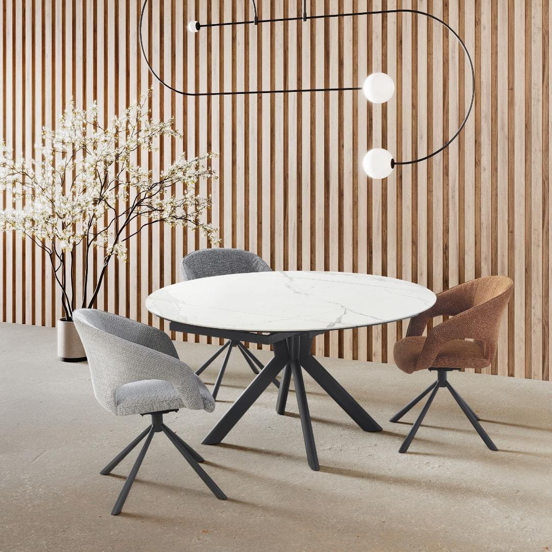 table-ceramique-extensible-livy-ronde-marbre-blanc-majdeltier-4 table ceramique extensible livy ronde marbre blanc majdeltier 4