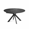 table-ceramique-extensible-livy-ronde-marbre-noir-majdeltier-2 table ceramique extensible livy ronde marbre noir majdeltier 2