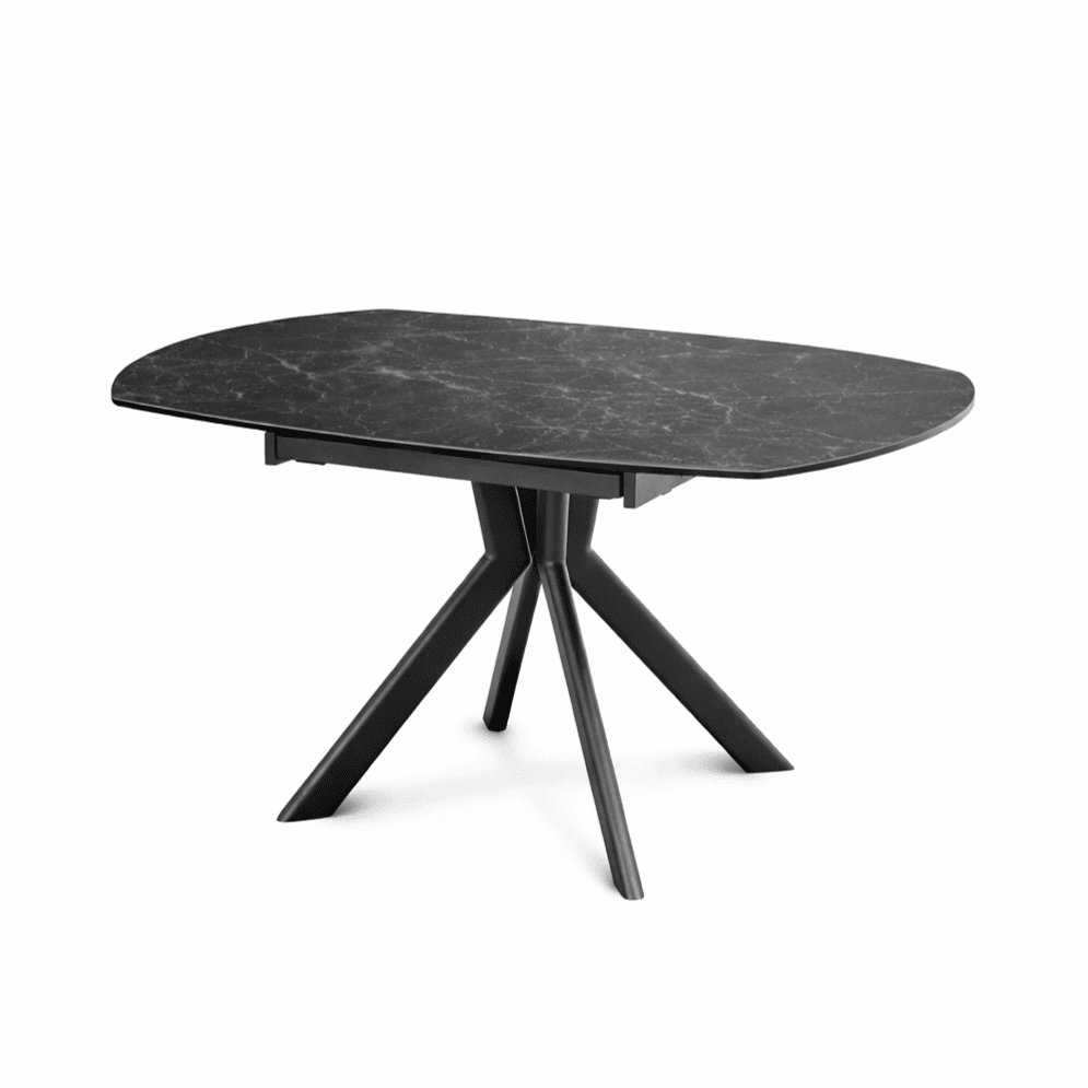 table-ceramique-extensible-livy-ronde-marbre-noir-majdeltier-6 table ceramique extensible livy ronde marbre noir majdeltier 6
