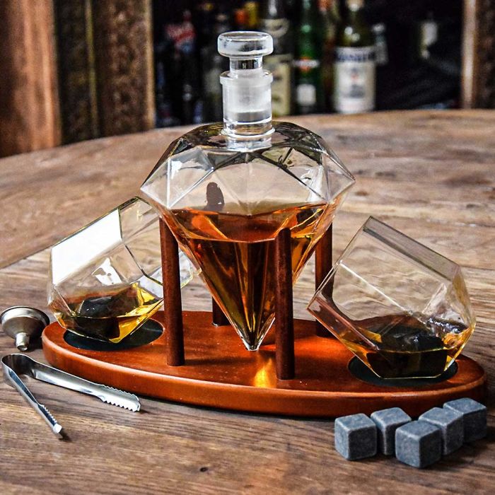 Diamond-Decanter-set-Deluxe (1) Diamond Decanter set Deluxe 1