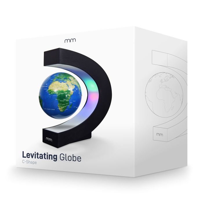 Globe en lévitation en forme de C