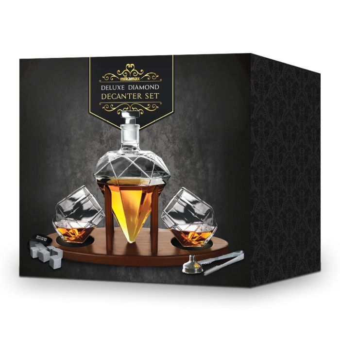 deluxe-Diamond-coffret-diamant-carafe-whisky Un coffret dégustation whisky complet, élégant et prêt à offrir