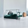 unsink Bouteille bateau pirate insubmersible - objet anti-stress fascinant