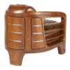 Fauteuil-Club-Riviera-Cuir-Vintage-Marron-majdeltier-4 Fauteuil Club Riviera cuir vintage marron accoudoirs bois massif ajouré style yacht
