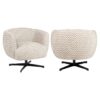 Fauteuil-pivotant-Estelle-Chevron-tissu-zig-zag-sable-confortable-richmond-majdeltier Fauteuil pivotant Estelle Chevron fait main tissu sable design